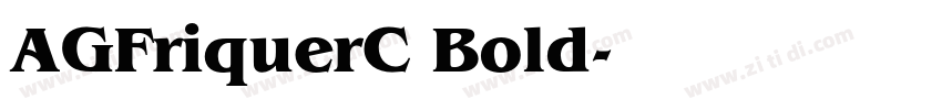 AGFriquerC Bold字体转换